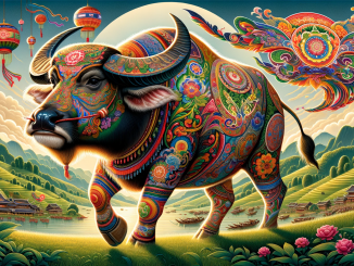 Buffalo Body Painting Yunnan 2023